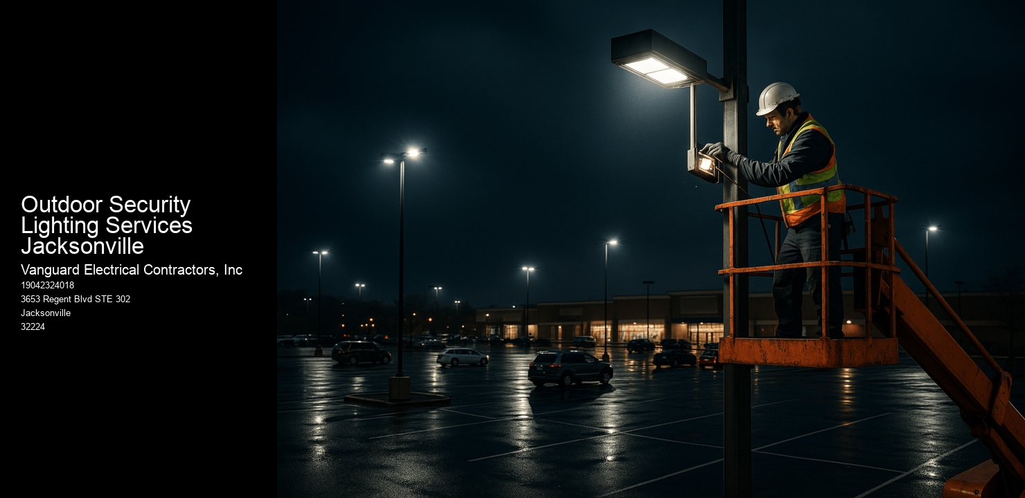 Outdoor Security Lighting Services Jacksonville