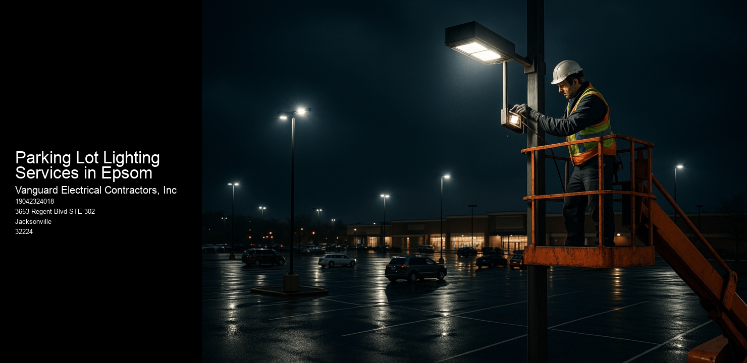 Parking Lot Lighting Services in Epsom