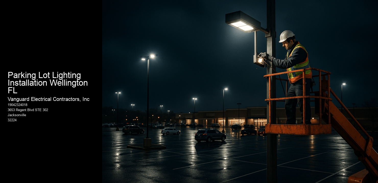 Parking Lot Lighting Installation Wellington FL