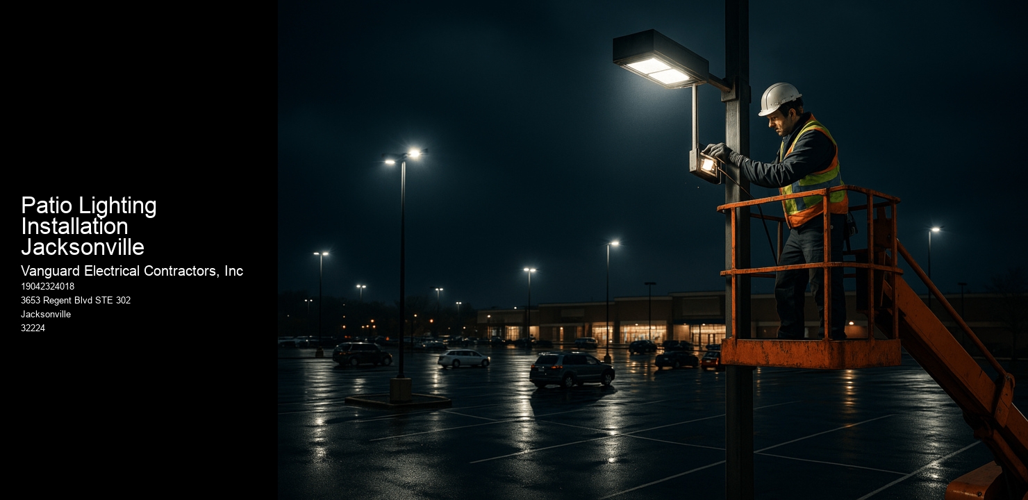 Patio Lighting Installation Jacksonville